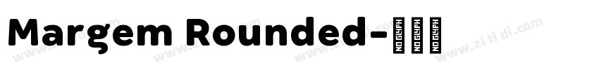 Margem Rounded字体转换